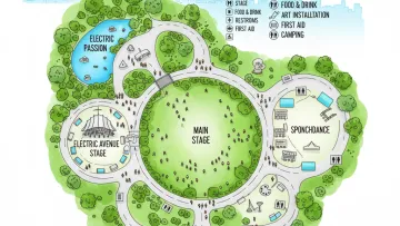 Detailed map of an event