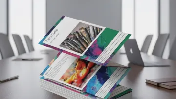 z-fold brochures