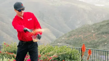 a man holding a gun