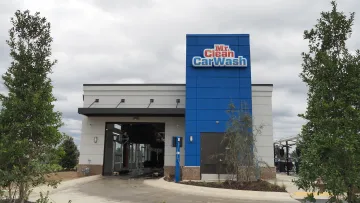 a building with a sign on it