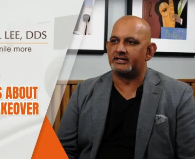 Man shares patient testimonial about his smile makeover at Paul Lee DDS dental clinic.