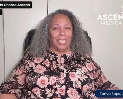 Therapist Tonya Epps discusses why therapists choose Ascend Medical with company logo visible