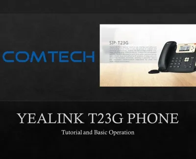 Using the Yealink T23G Phone