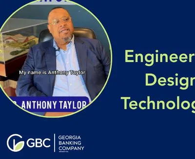 Anthony Taylor speaking about engineering design technologies for Georgia Banking Company GBC