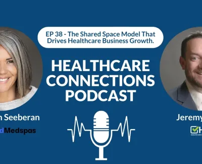 Healthcare Connections Podcast episode with Shannon Seeberan and Jeremy Winn on healthcare business growth model.