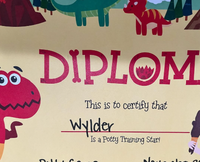 Brittany talking about Wylder's experience with Potty Camp