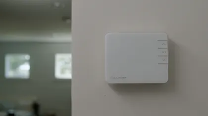 a white rectangular object with a screen