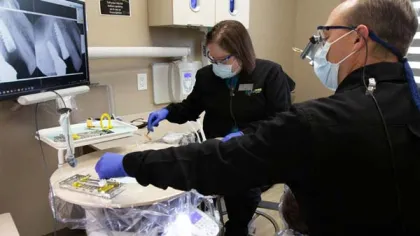 a man and a woman in a lab