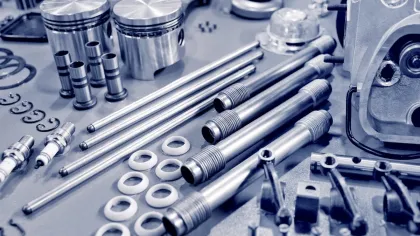 a close up of an engine