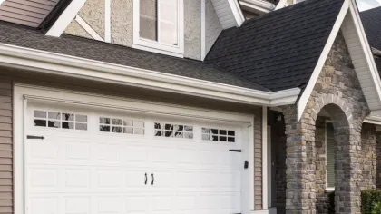 a garage with a garage