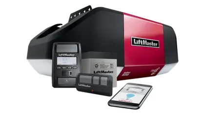 a black and red box with a couple of cell phones in it