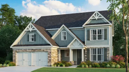 a house with a green lawn