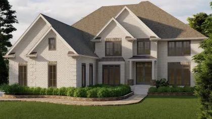 a house with a large front yard