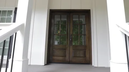 a door in a room