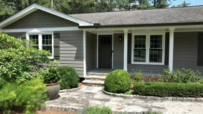 a house with a front yard