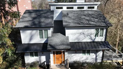 a house with a garage