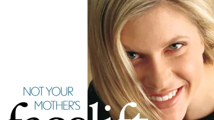 a woman smiling with text overlay below