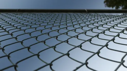 a close-up of a net