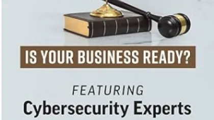 Technology legislation is coming warning with scales of justice, gavel, and business readiness question.