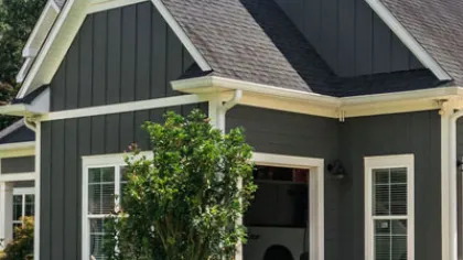 a house with a garage