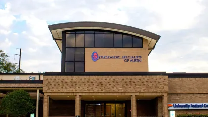 a building with a sign on the front