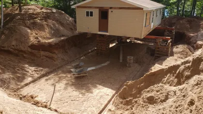 a house under construction