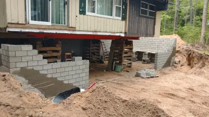a house under construction