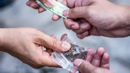 a group of hands holding a clear plastic bottle