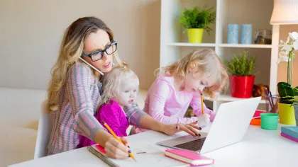 Contributing to the marriage as a stay at home mom.