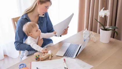 One parent supports child