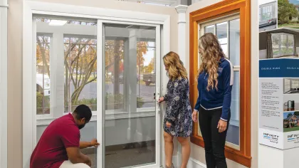 Infinity from Marvin - Types of Windows available - People in Window Showroom