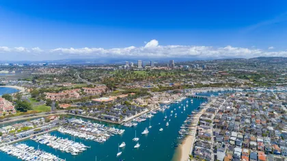 a city with a body of water