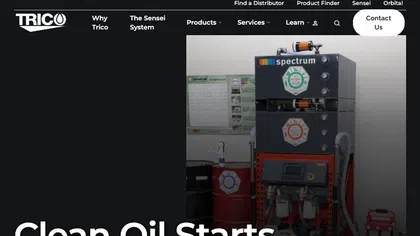 Industrial oil storage and filtration system with drums and Spectrum branding in a facility setting.