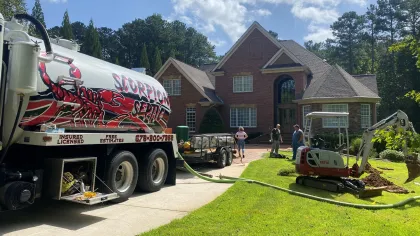 Septic Tank pumping by licensed local truck team in Metro Atlanta