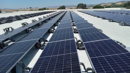 a large solar panel