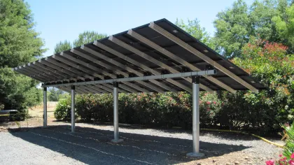 a gazebo in a park