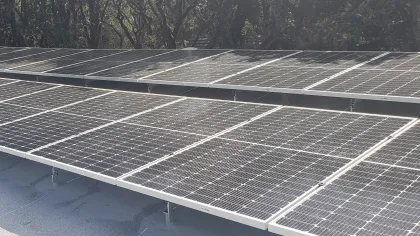 a large solar panel