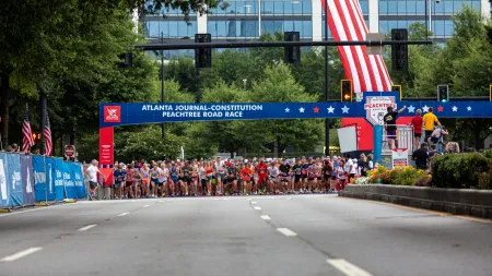 ajc peachtree road race atlanta track club july 4