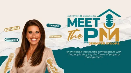 Jennifer Stoops hosts Meet The PM podcast with key terms investors, owners, vendors, and residents on property management topics.
