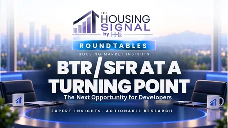 Conference room with city view hosts Housing Signal roundtable on BTR and SFR market opportunities.