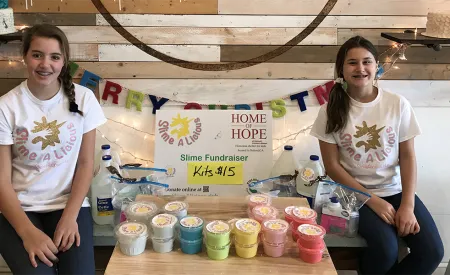 Image for Middle school students turn slime-to-profit for local homeless shelter