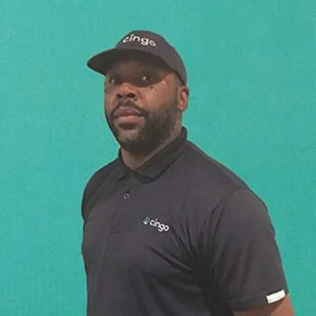 a man wearing a hat
