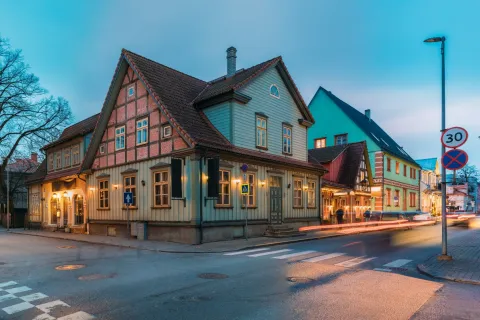 a street with buildings along it