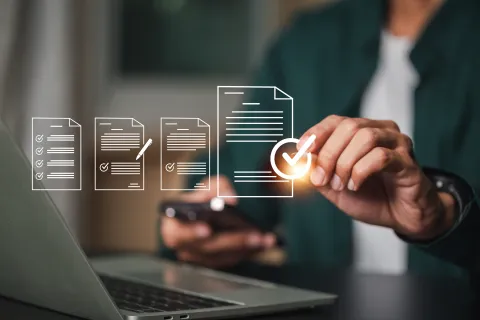 a person using a laptop