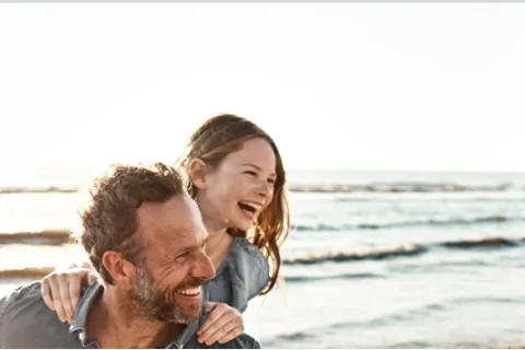 a group of people laughing