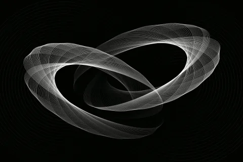 a black and white image of a spiral