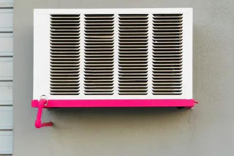 a vent on a wall