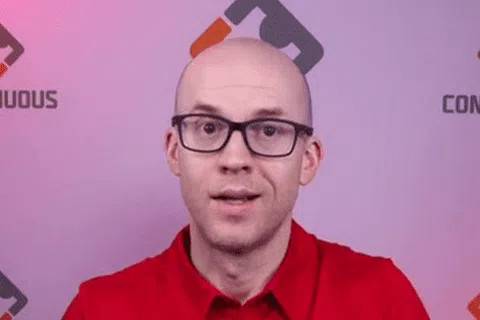 a man wearing glasses