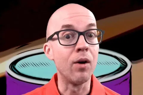 a man wearing glasses