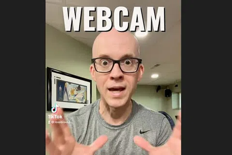 a man wearing glasses